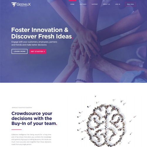 Modern design for Saas company