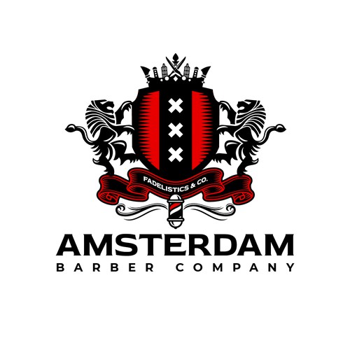 Logo for a Barbershop in Amsterdam