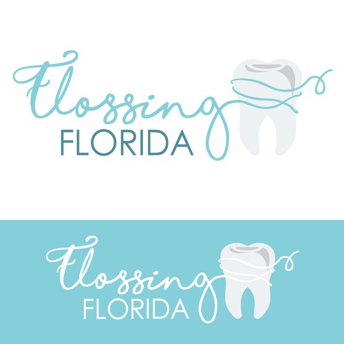 Logo design for the dental program "Flossing Florida"