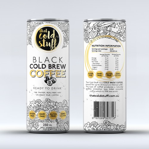 Black Cold Brew Coffee