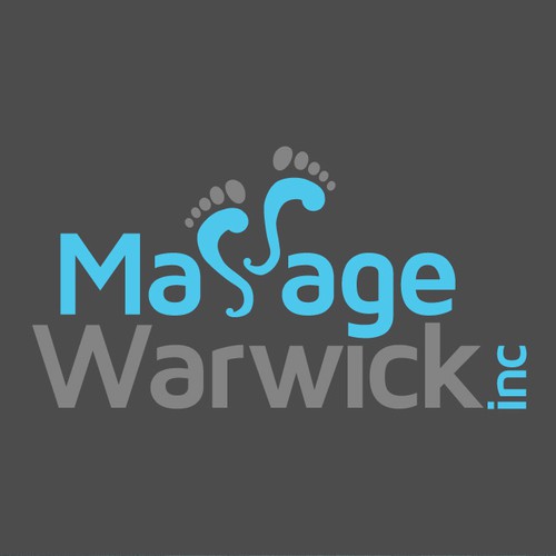 Logo for 'barefoot massage' studio