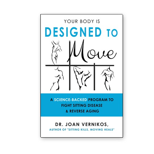 No nonsense cover for book on moving to prevent aging and related diseases