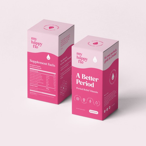 Design A Product Package For A Fun, Flirty Period Relief Brand
