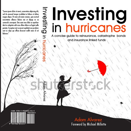 Creative cover for a book about investing in funds related to catastrophe risk.