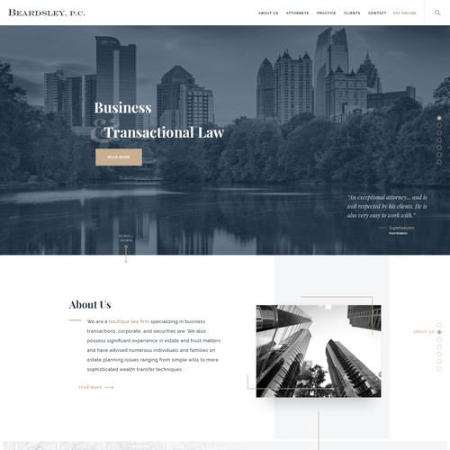 Webdesign for lawyer