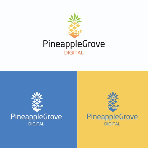 Logo concept for Pineapple grove digital