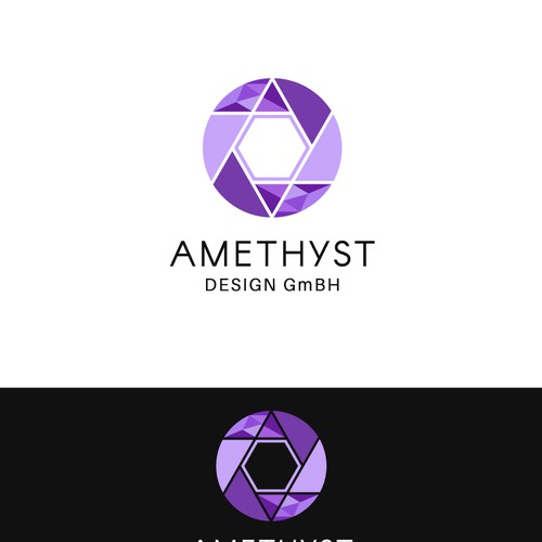 Winning logo for Amethyst Design GmBH
