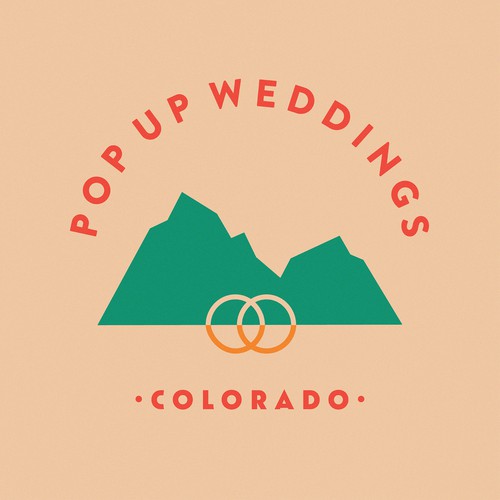 Logo Concept for Pop Up Wedding Colorado