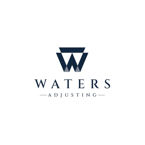 Minimalism Waters Adjusting logo design