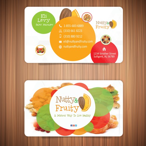 Business card for Nutty And Fruity