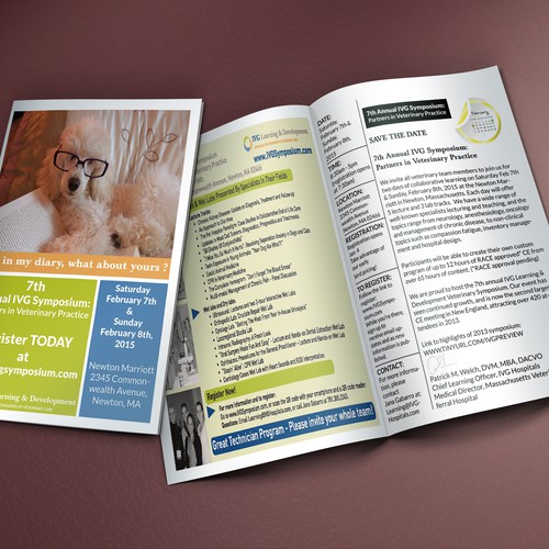 Help us create some awesome marketing materials for a large veterinary educational meeting