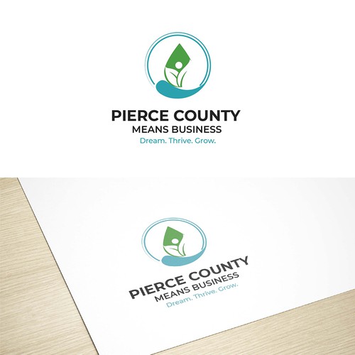 Pierce County Means Business Logo Design