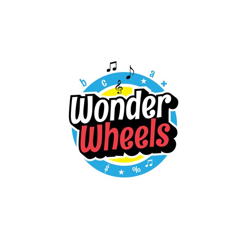 Playful logo for Wonder Wheels