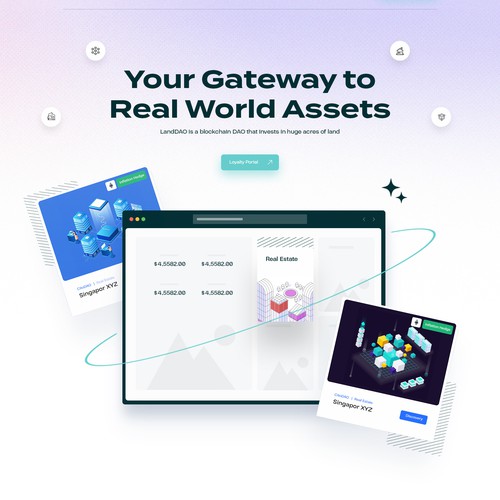  Create a landing page for LandDAO