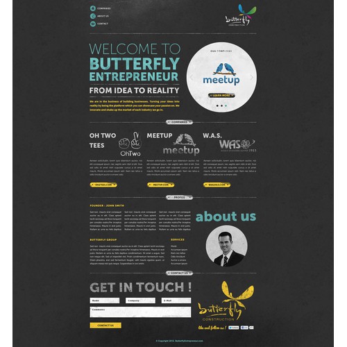 Stunning AweLooking Landing Page Website for B.E needed