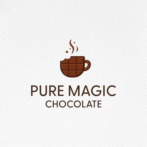 ☕🍫 Pure Magic — Dual Product Logo System
