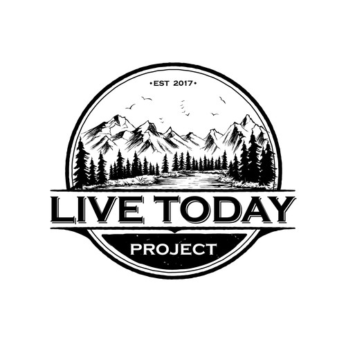 Vintage outdoor logo for LiveToday Project