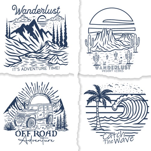 summer travel adventure t shirt design