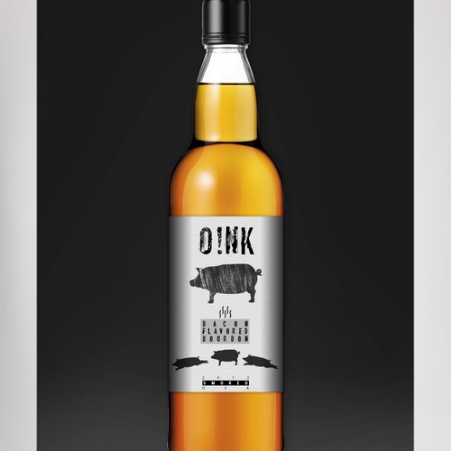 Bacon Flavored Bourbon Packaging & Label re-Design