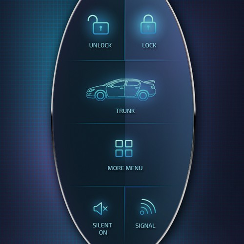 A car remote control app design