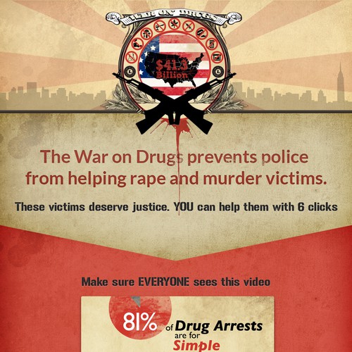 Help end the War on Drugs - landing page