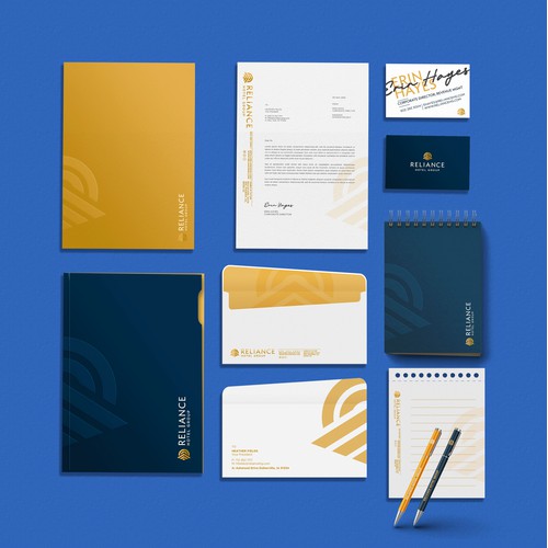 Stationary Set Design for Reliance Hotel Group