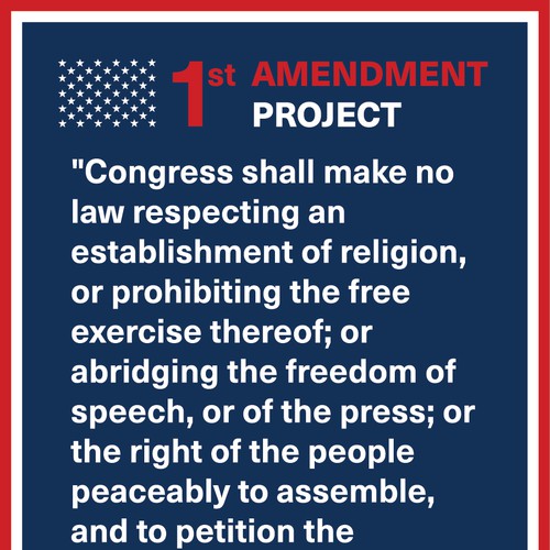 1st Amendment Poster