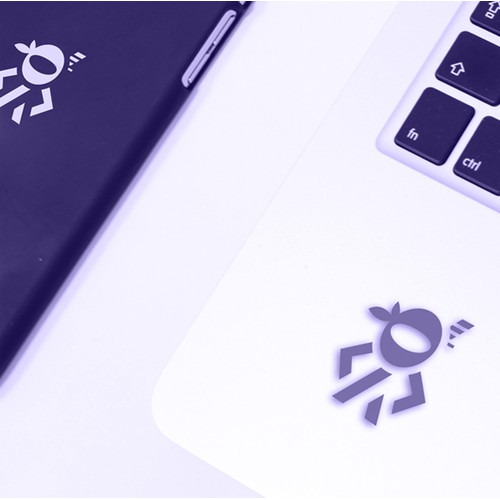 Ninja coding logo concept