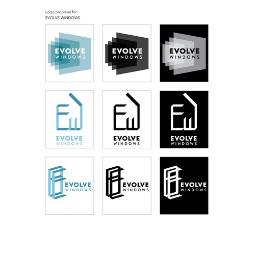 Logo Logo proposal for a local window fitting company