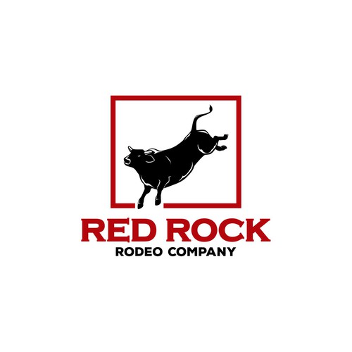 Logo design for Red Rock rodeo company 