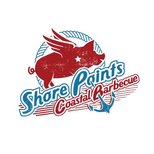 Shore Points Coastal BBQ logo