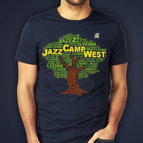 Jazz Camp West 2015 T-shirt design