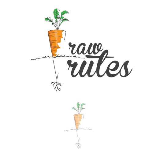 sketch logo for Raw Rutes
