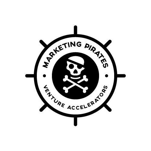 Create a disruptive logo for a new marketing consultancy company: Marketing Pirates