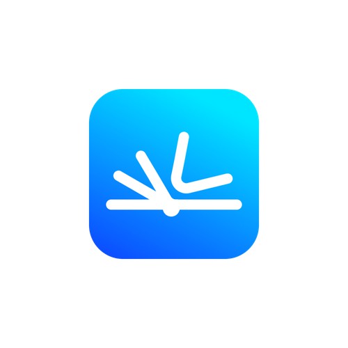 Minimalist icon/logo for book related mobile app