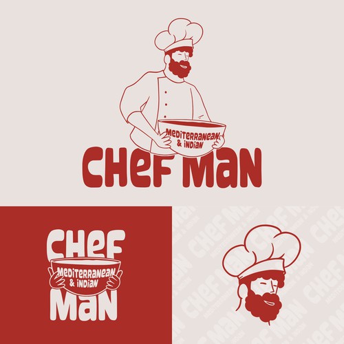 Playful logo for a restaurant