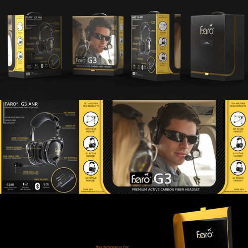 premium box for high end aviation headset