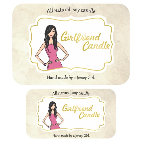 Candle label design