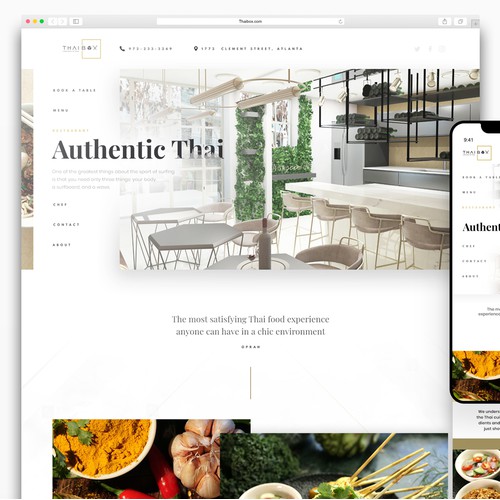 ThaiBox website redesign