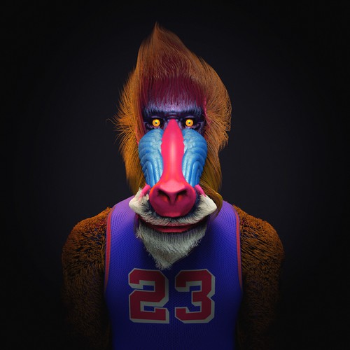 Basketball Apes (Baboon)