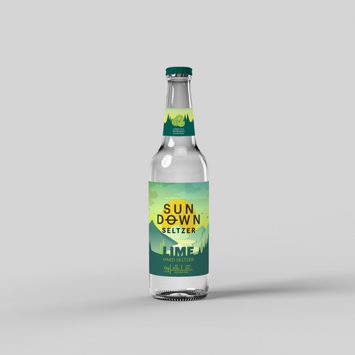 Product label trend drink - SUN DOWN SELTZER