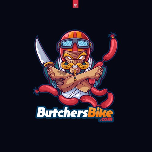 Butchers Bike logo design