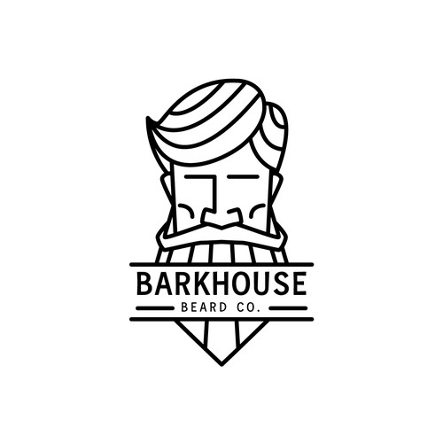 Manly logo for Barkhouse Beard Co.