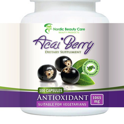 Design of label for unique supplements.