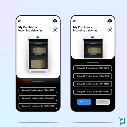 Porchboxx (Mobile App) - Ui Design