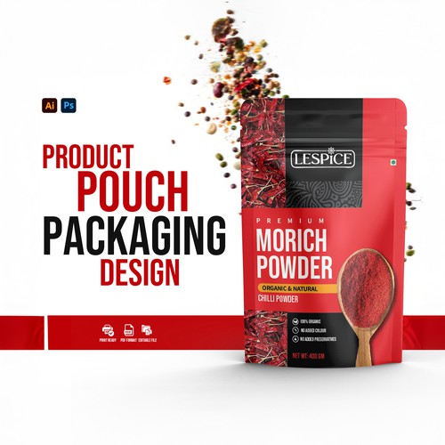 Product Pouch Packaging Design