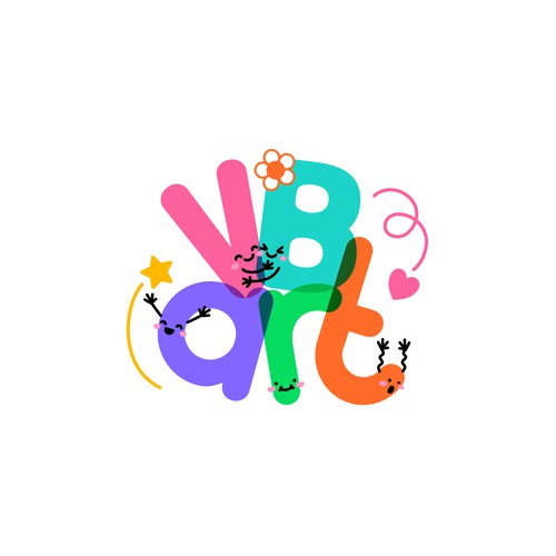 Cute and fun logo design for a 9 years old girl's new business