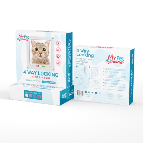 eCommerce pet store looking for engaging product package design for a cat pet door