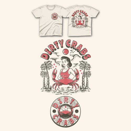 DIRTY CRABS VINTAGE DESIGN