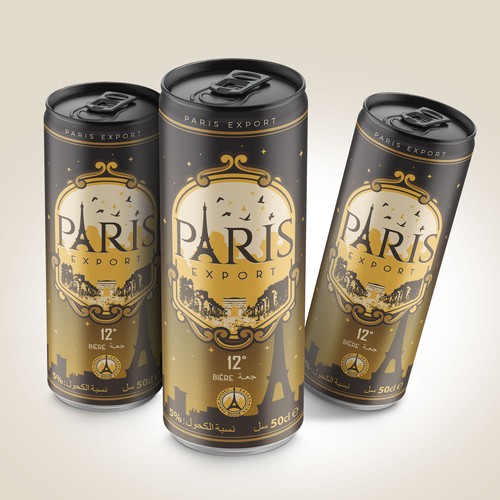 Label Design for Paris Export Drink